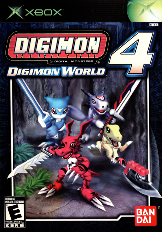Digimon World 4 box art for Xbox